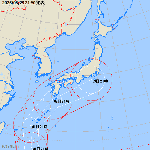 台風経路図:拡大図へ